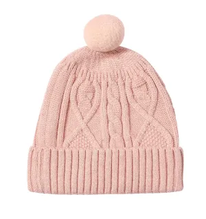 Vignette Maddy Pom Beanie Rose