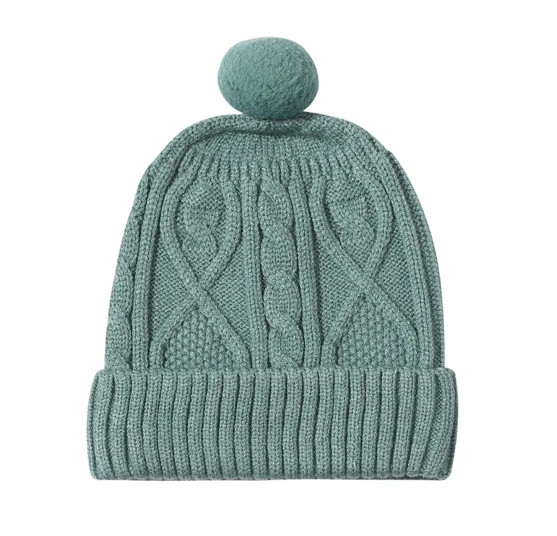 Vignette Maddy Pom Beanie Sage Blue