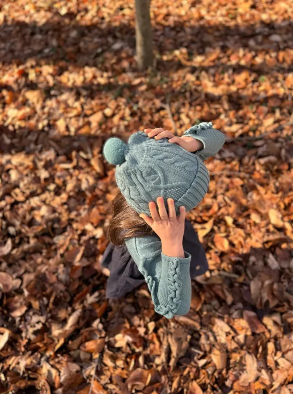 Vignette Maddy Pom Beanie Sage Blue