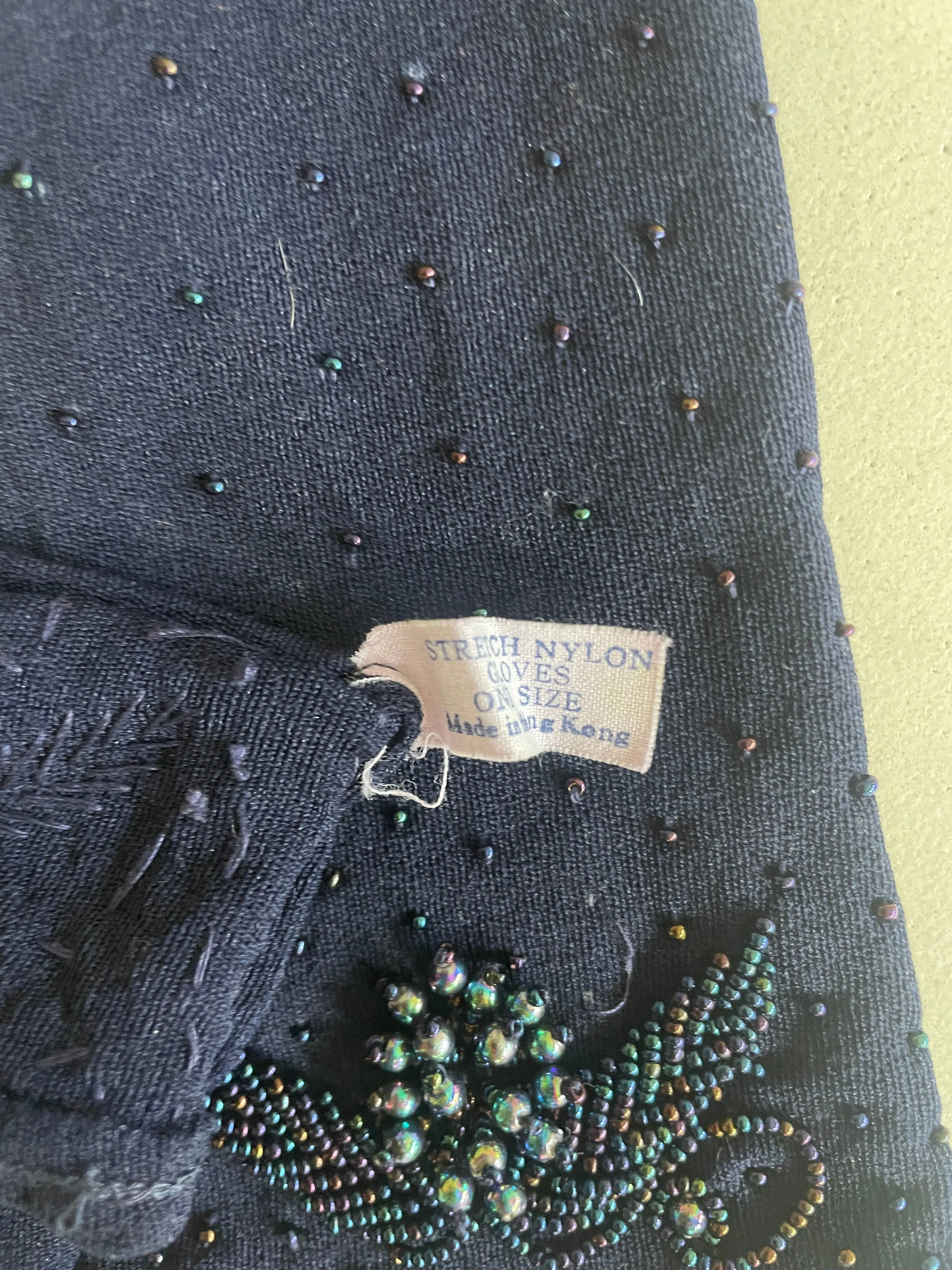 Vintage Beaded Gloves