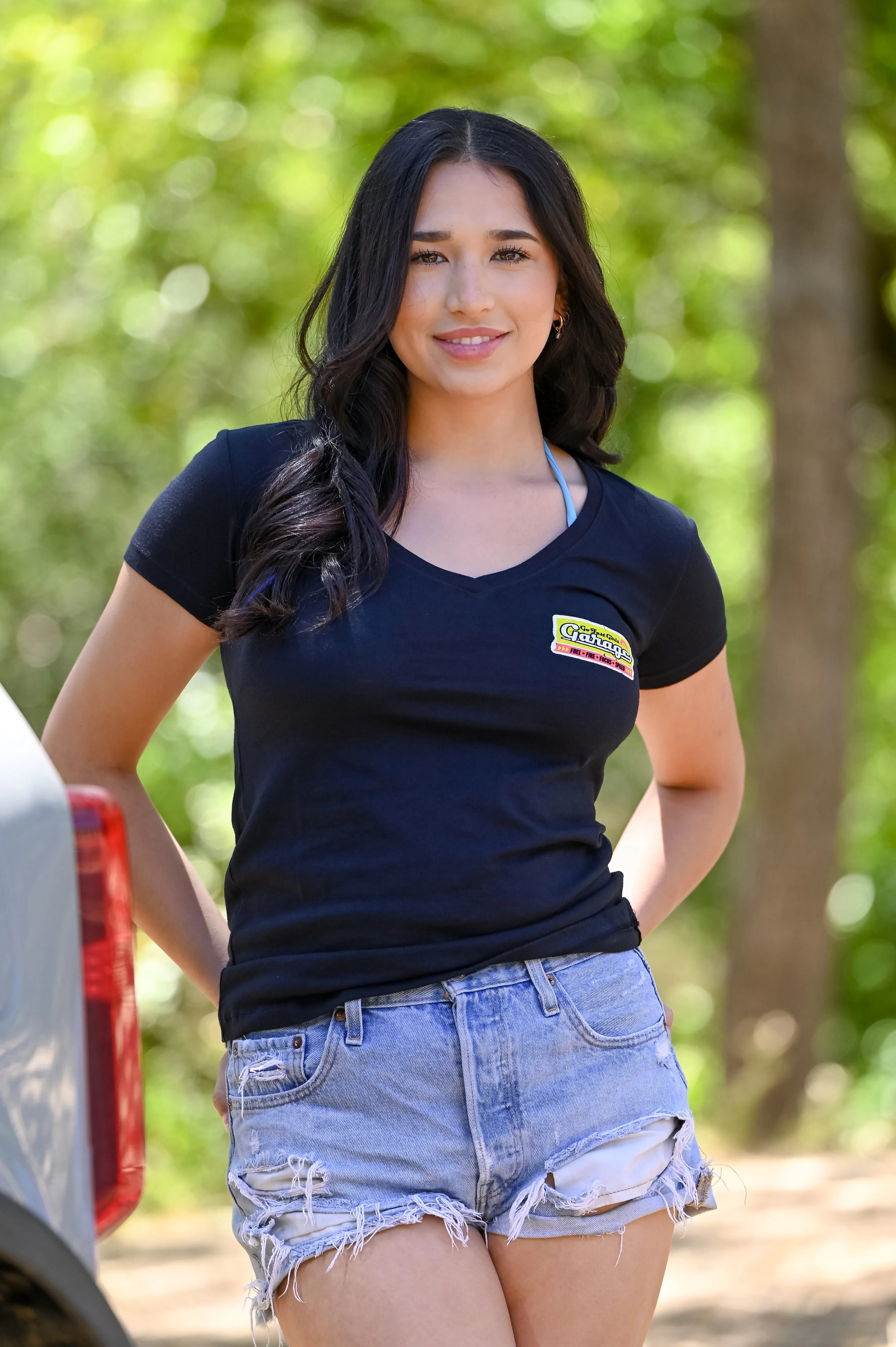 Vintage Garage V-Neck T-shirt