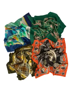 VINTAGE SILK SCARVES