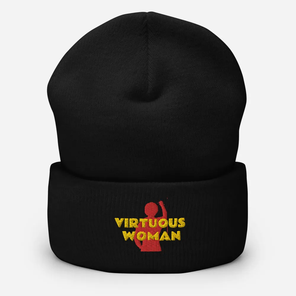 Virtuous Woman Cuffed Beanie
