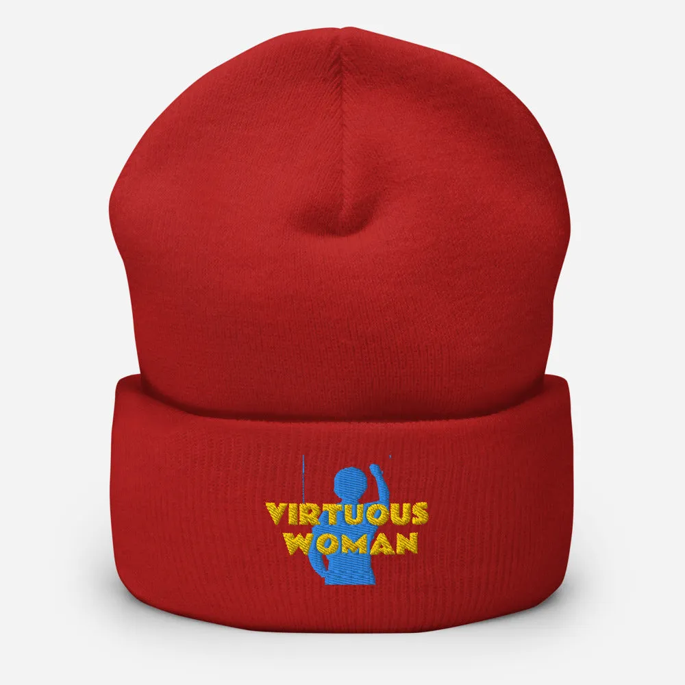 Virtuous Woman Cuffed Beanie