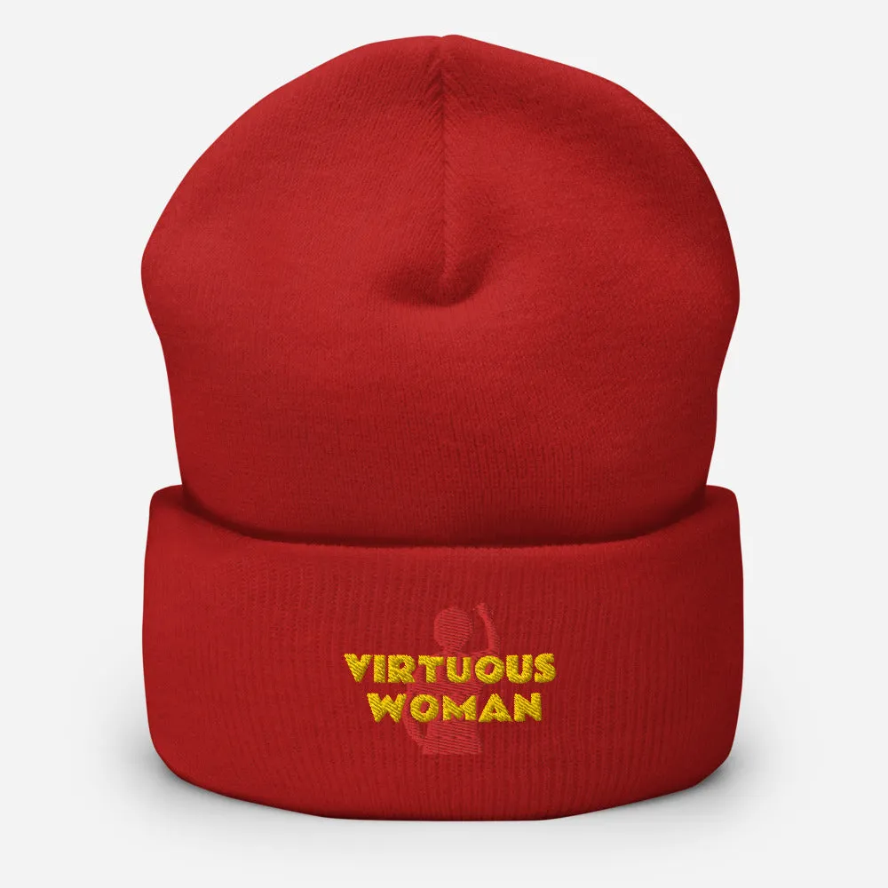 Virtuous Woman Cuffed Beanie