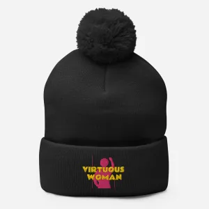 Virtuous Woman Pom-Pom Beanie
