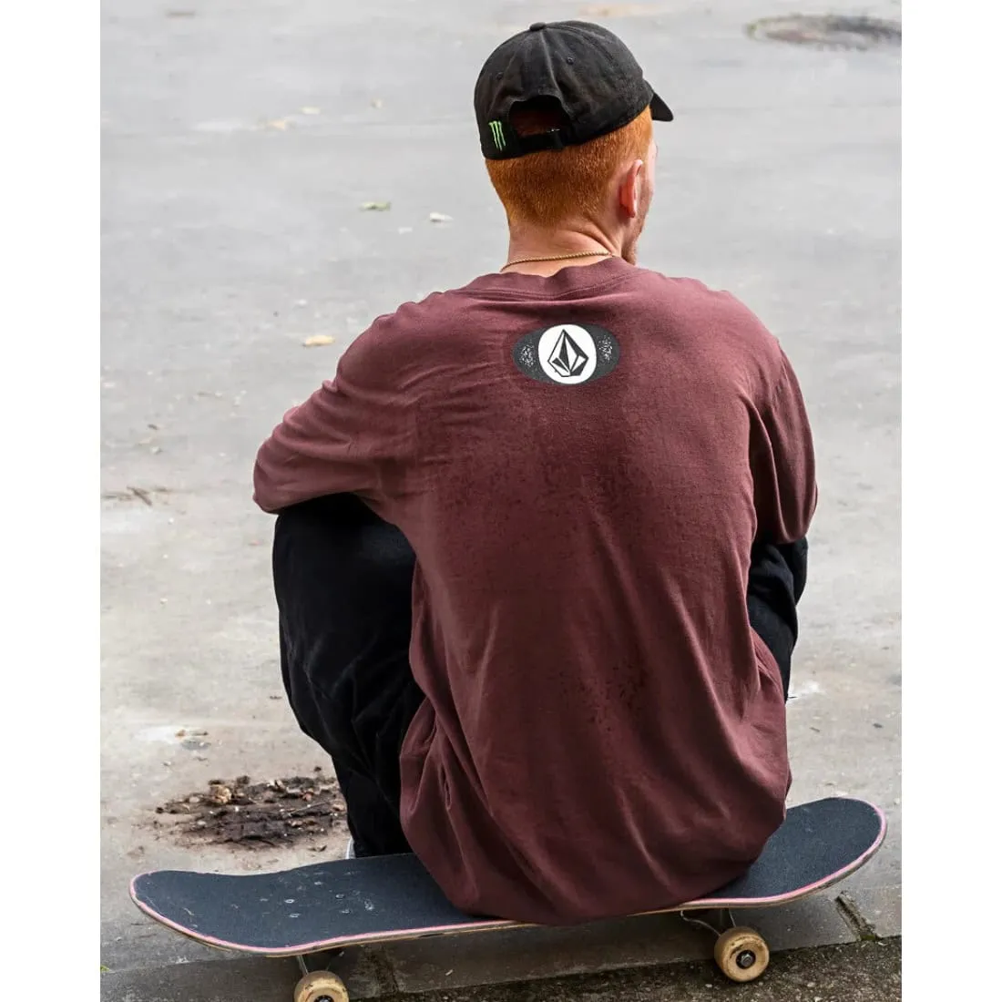 Volcom Skate Vitals Remy Longsleeve T-Shirt - Merlot