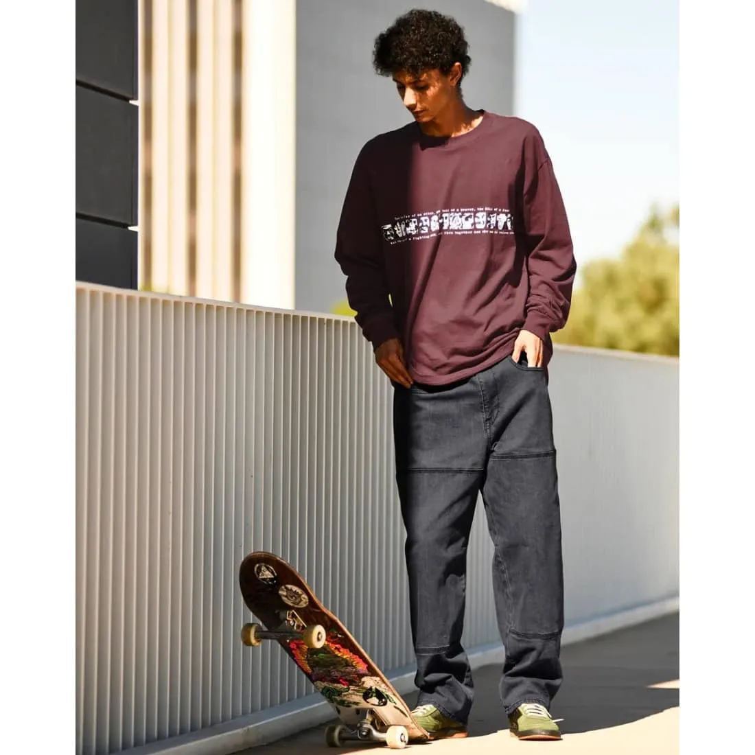Volcom Skate Vitals Remy Longsleeve T-Shirt - Merlot