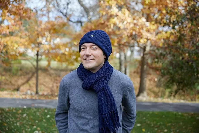 Waffle Knit Beanie & Scarf Set by Funky Junque