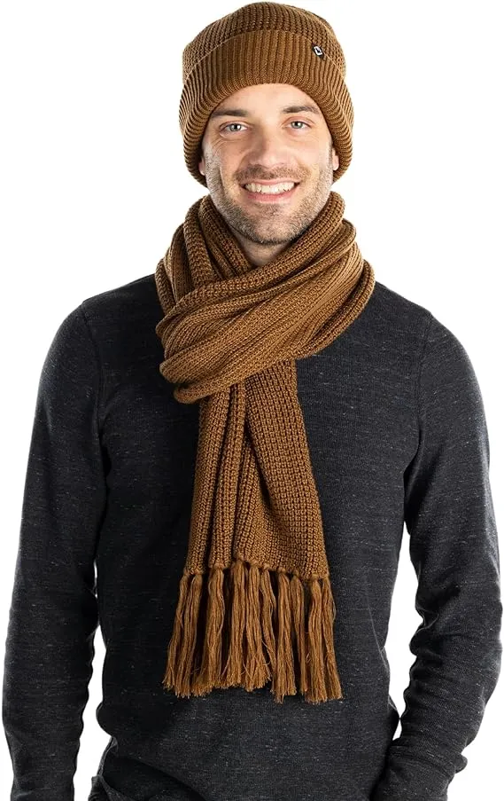 Waffle Knit Beanie & Scarf Set by Funky Junque