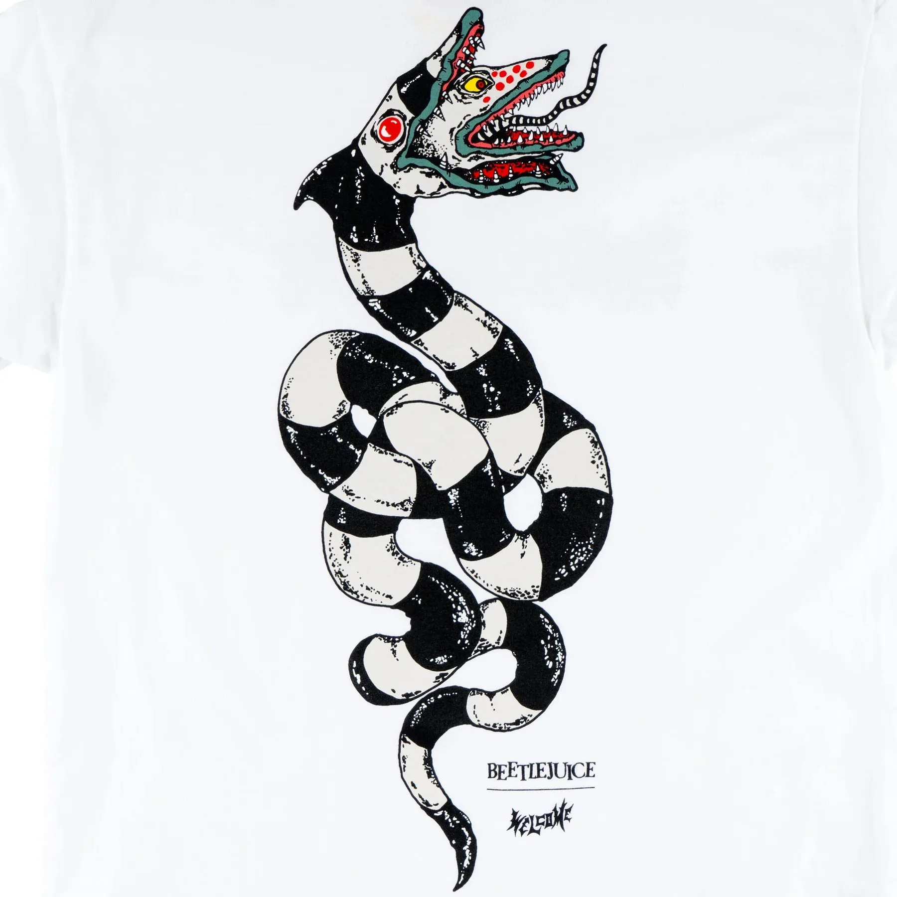 Welcome X Beetlejuice Sandworm Tee - White