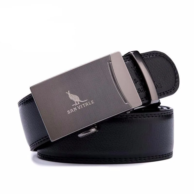 West Louis™ Genuine Leather Luxury Strap Male