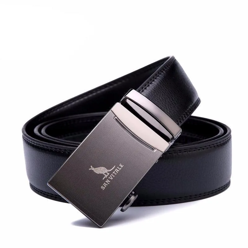 West Louis™ Genuine Leather Luxury Strap Male
