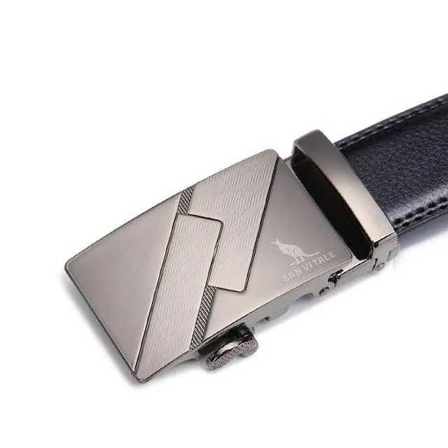 West Louis™ Genuine Leather Luxury Strap Male