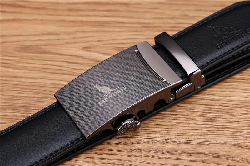 West Louis™ Genuine Leather Luxury Strap Male