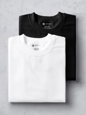 White & Black T shirt Combo