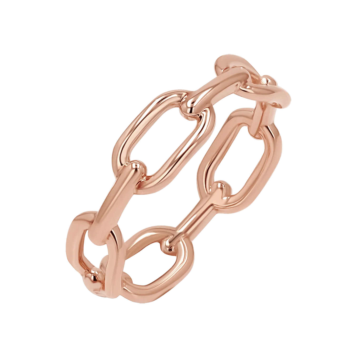 Wide Paper Clip Link Ring