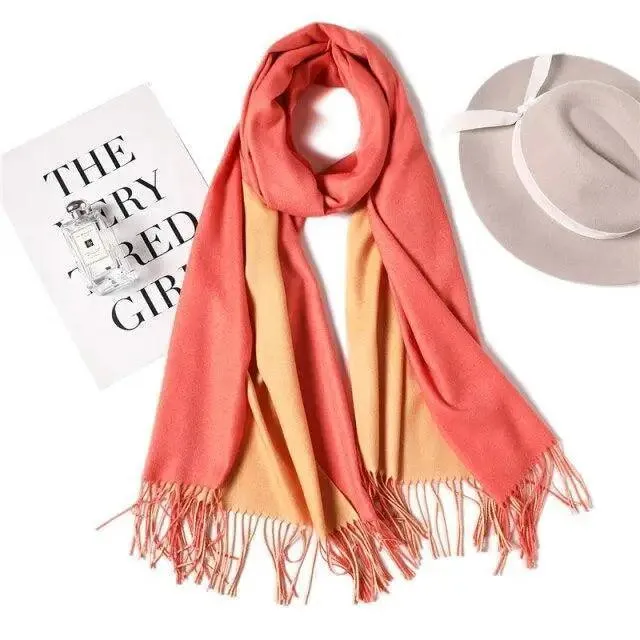 Winter Women Scarf Fashion Solid Soft  Scarves For Lady Shawls Wrap Casual Wear Travel Friendly For Winter Fall Winter Classic Warm Soft Chunky Warm Scarves Wrap Scarf