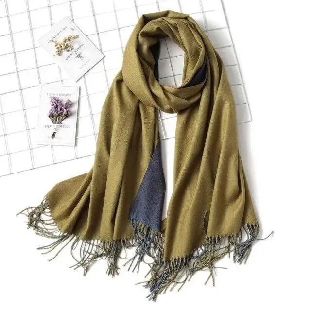 Winter Women Scarf Fashion Solid Soft  Scarves For Lady Shawls Wrap Casual Wear Travel Friendly For Winter Fall Winter Classic Warm Soft Chunky Warm Scarves Wrap Scarf