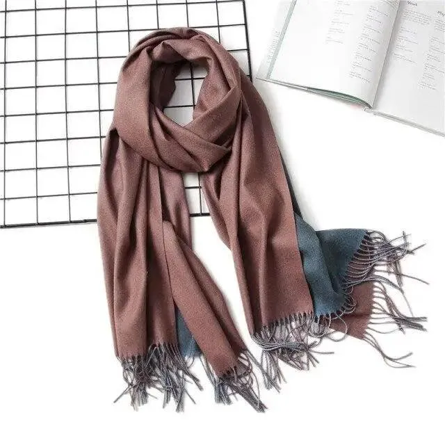 Winter Women Scarf Fashion Solid Soft  Scarves For Lady Shawls Wrap Casual Wear Travel Friendly For Winter Fall Winter Classic Warm Soft Chunky Warm Scarves Wrap Scarf