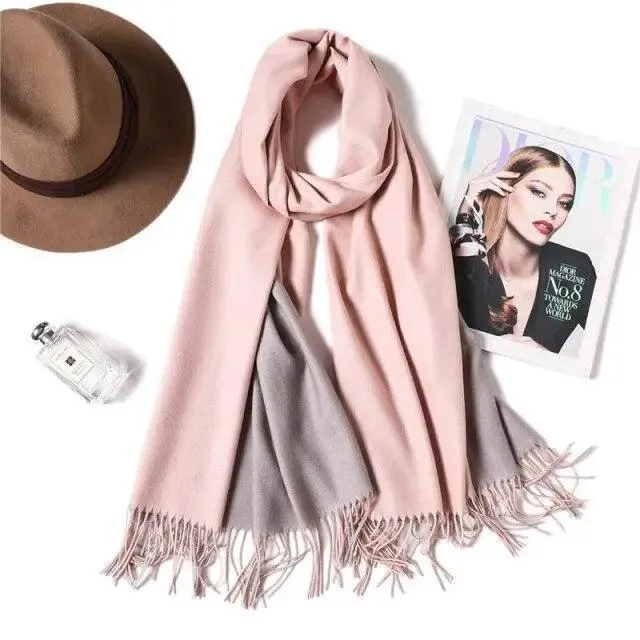 Winter Women Scarf Fashion Solid Soft  Scarves For Lady Shawls Wrap Casual Wear Travel Friendly For Winter Fall Winter Classic Warm Soft Chunky Warm Scarves Wrap Scarf