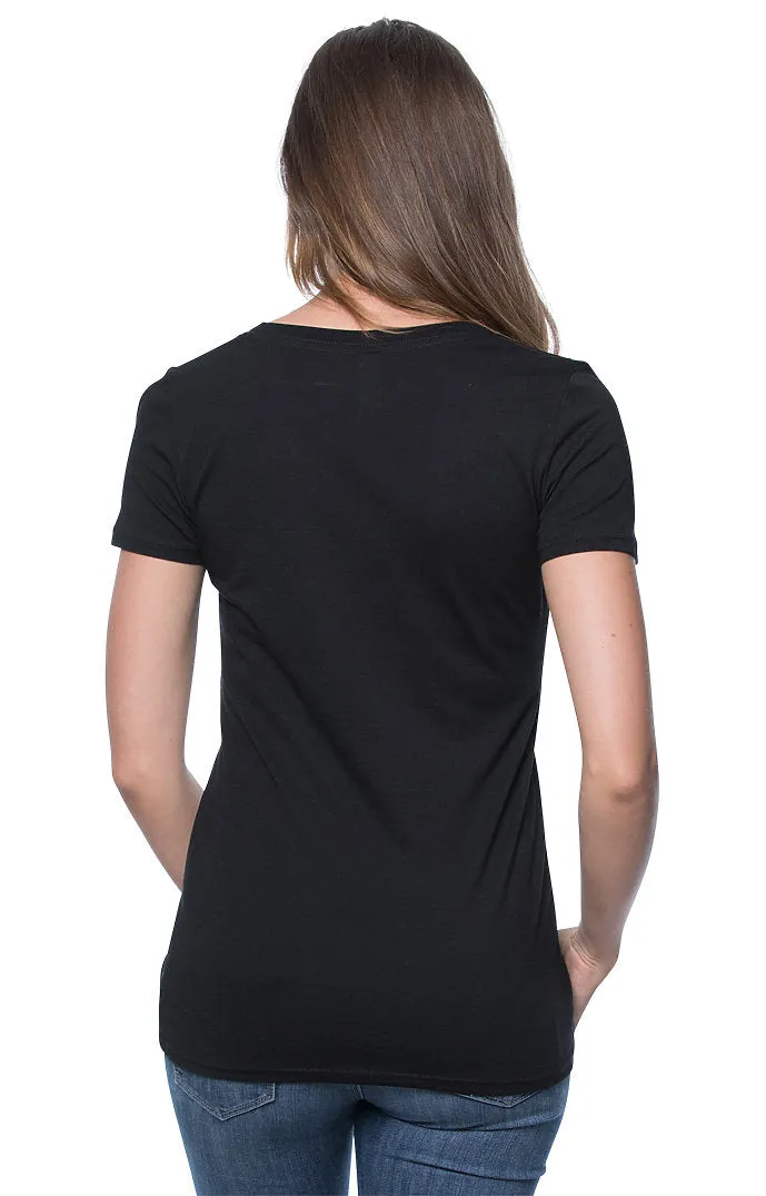 Women's 50/50 Blend V-Neck T Shirts