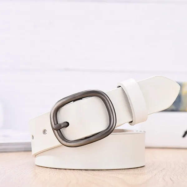 Women's Belt Fashion Women Female Belt Genuine  Leather Belts For Women Female Belt Pin Buckles Fancy Vintage for Jeans