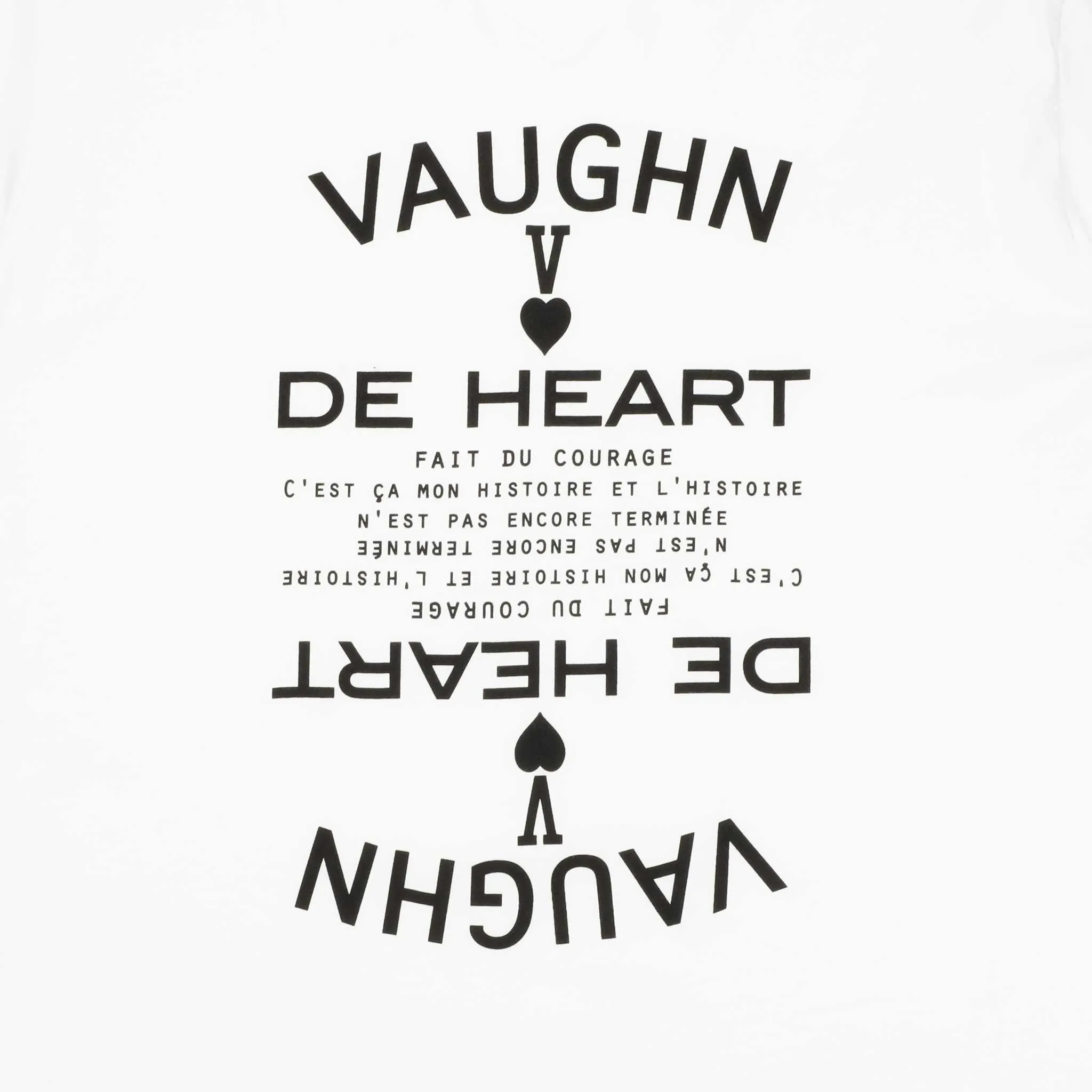 Women's - Fait du Courage White V-Neck T-Shirt