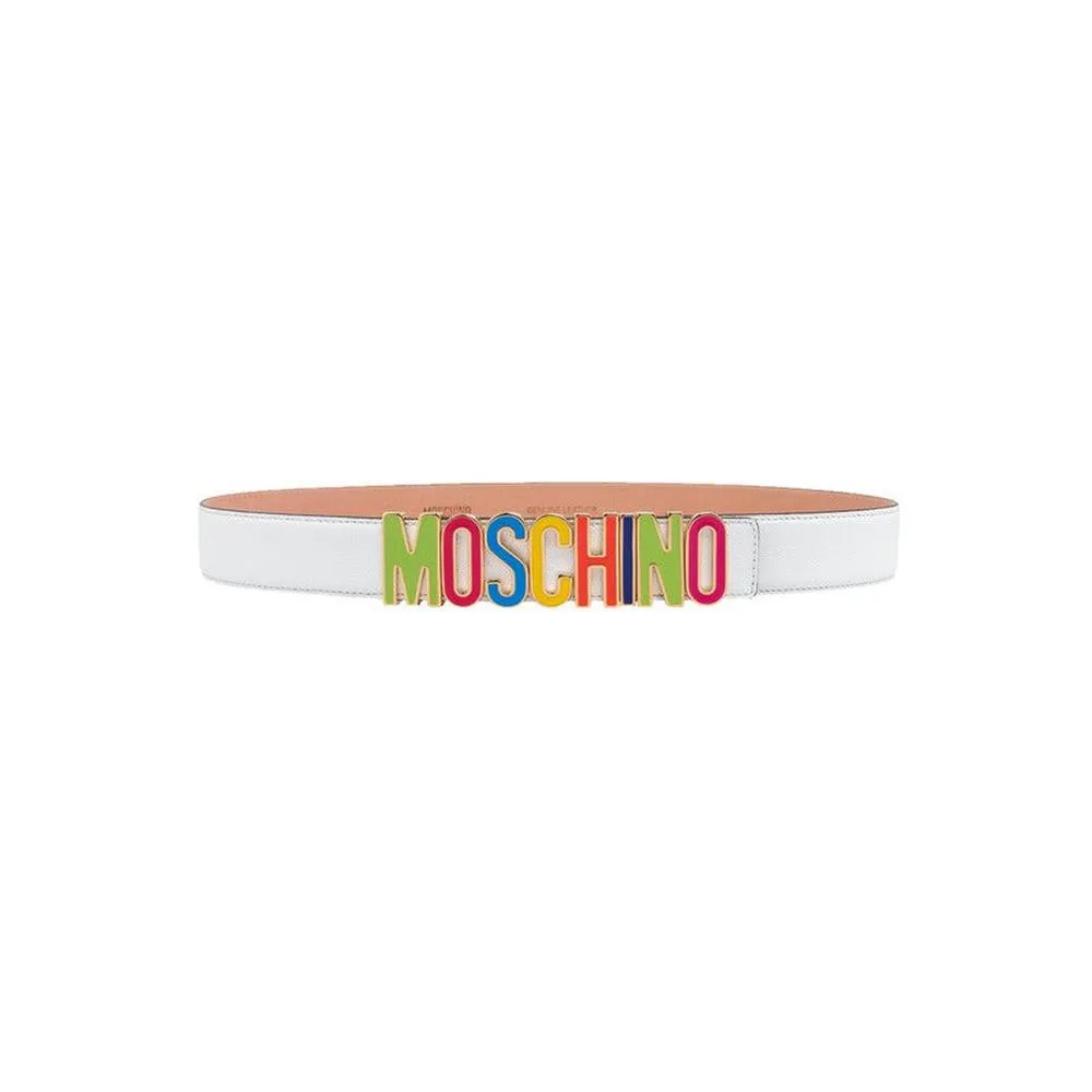 Women's Moschino Multi Color Buckle Belt
