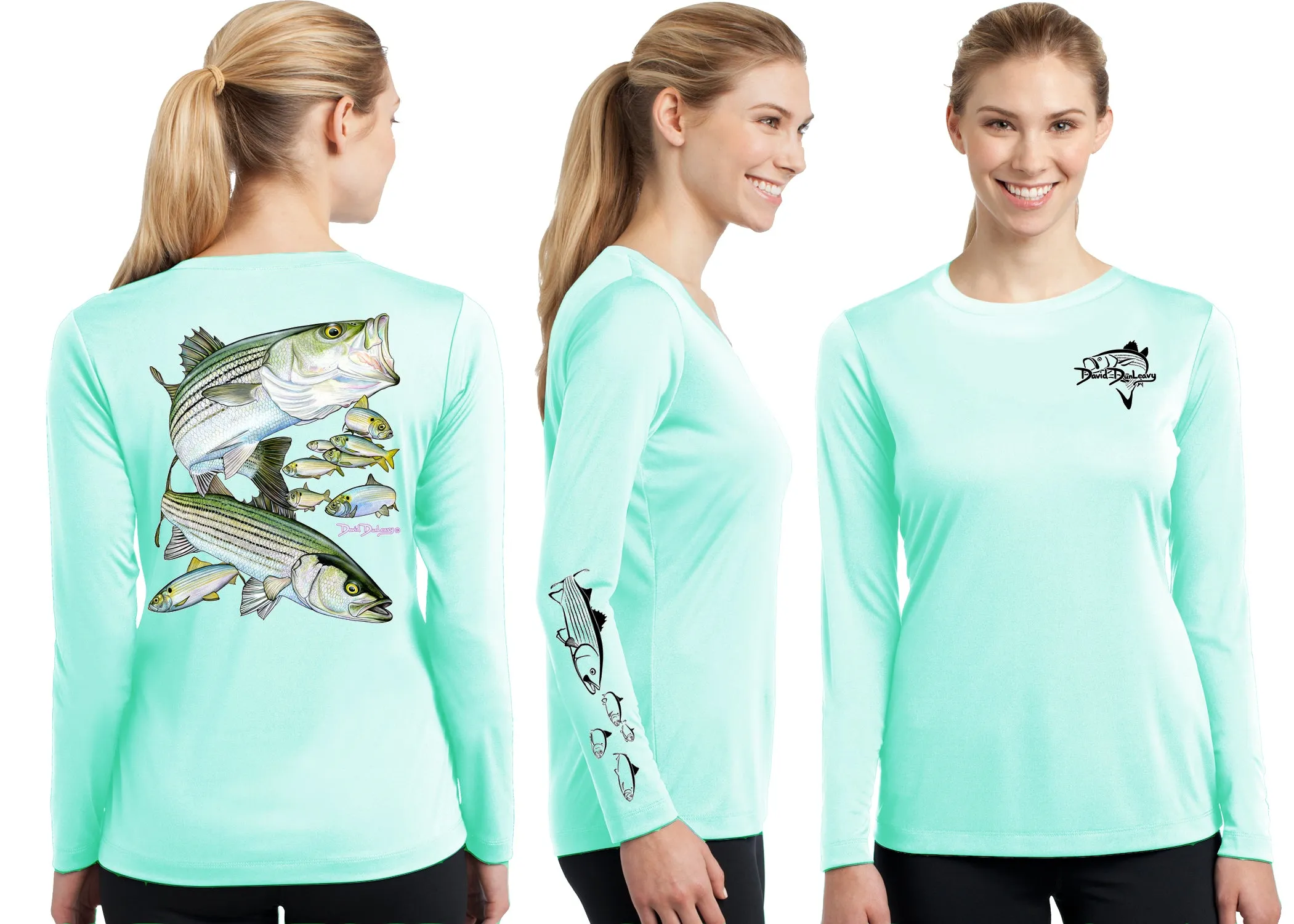 Women’s Performance Striped Bass Long Sleeve