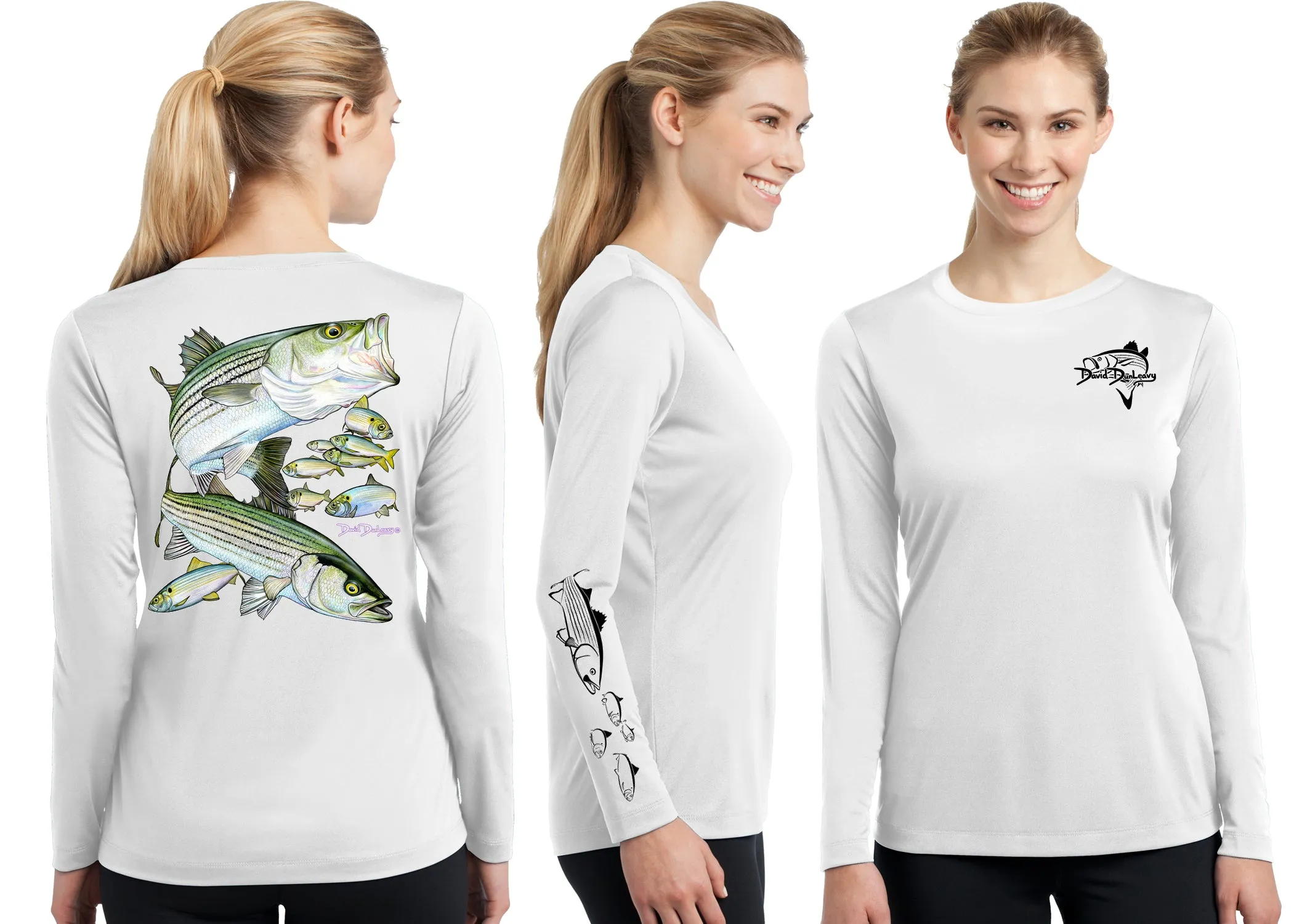Women’s Performance Striped Bass Long Sleeve