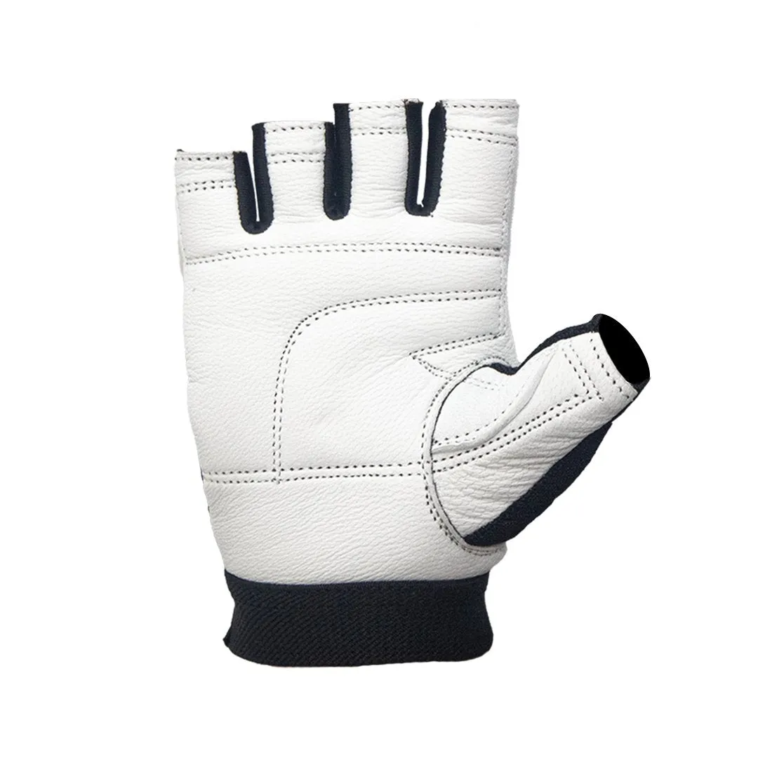 Women's White Victory Weightlifting Gloves
