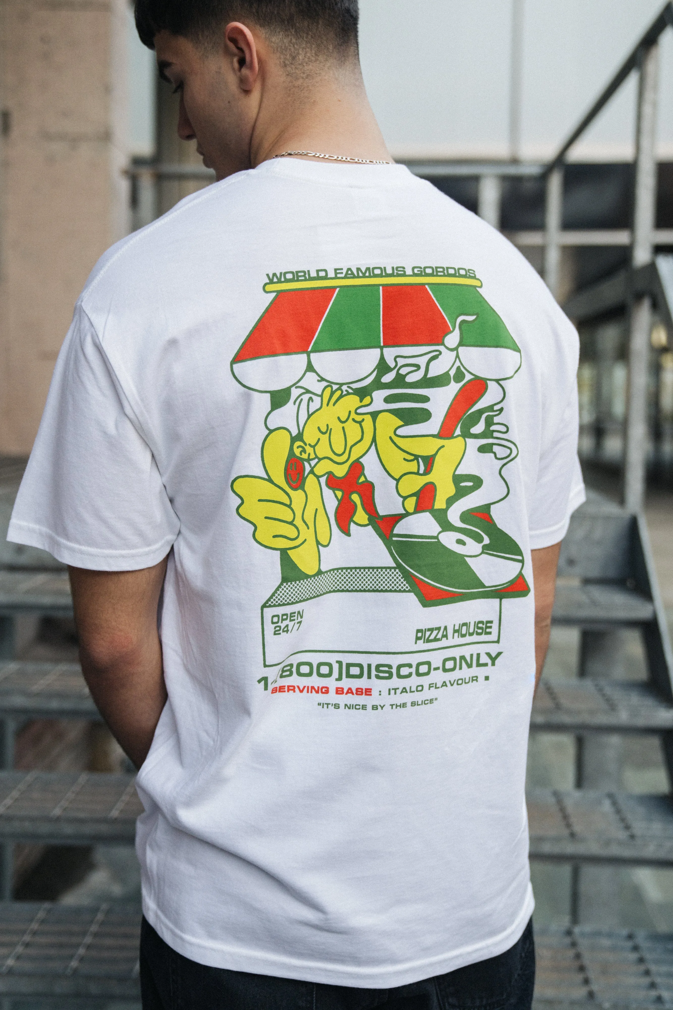 World Famous Gordos 'Nice By The Slice' Tee - White