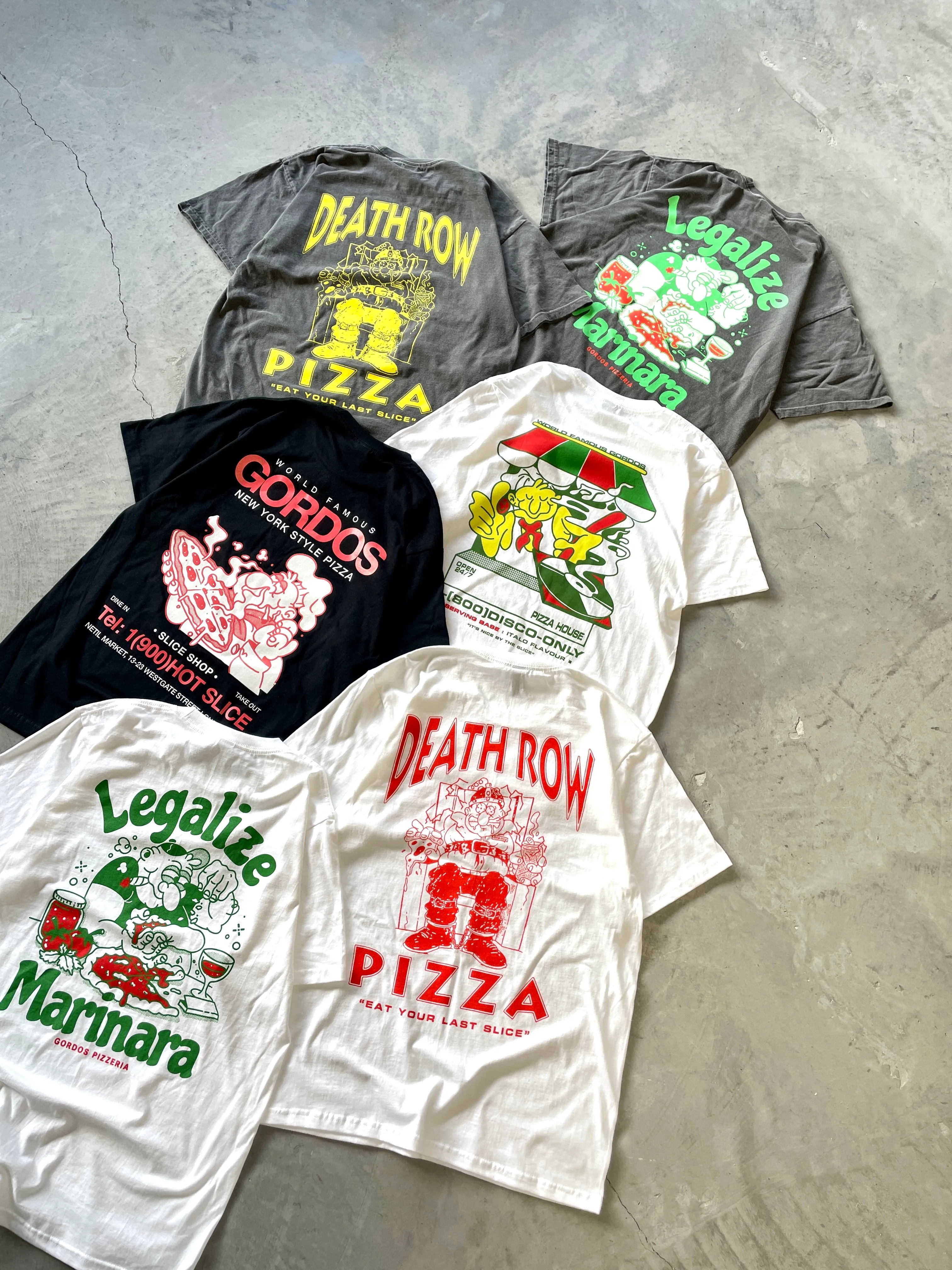 World Famous Gordos 'Nice By The Slice' Tee - White