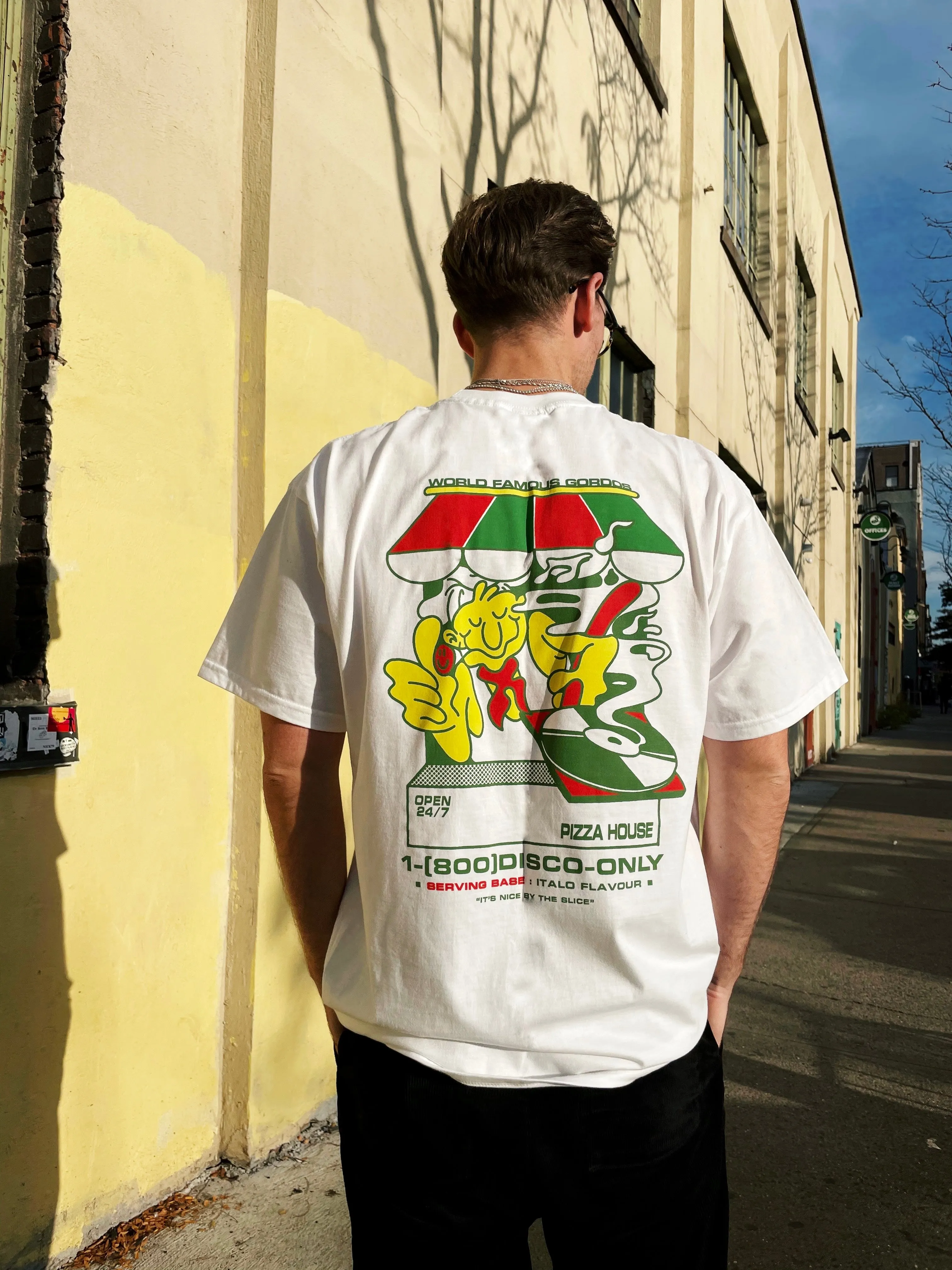 World Famous Gordos 'Nice By The Slice' Tee - White