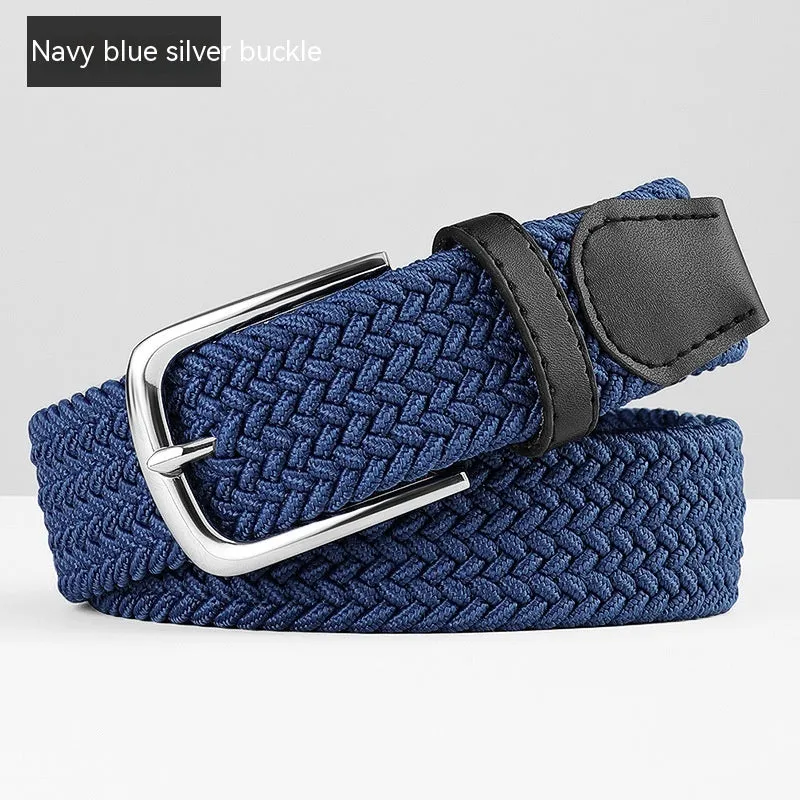 Woven Leather Belt Men's Pant Women's Jeans