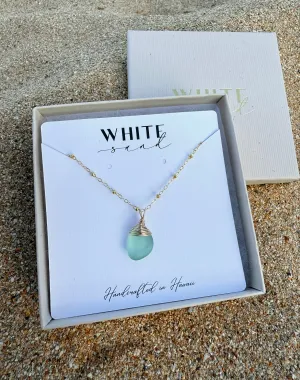 Wrapped Sea Glass Necklaces