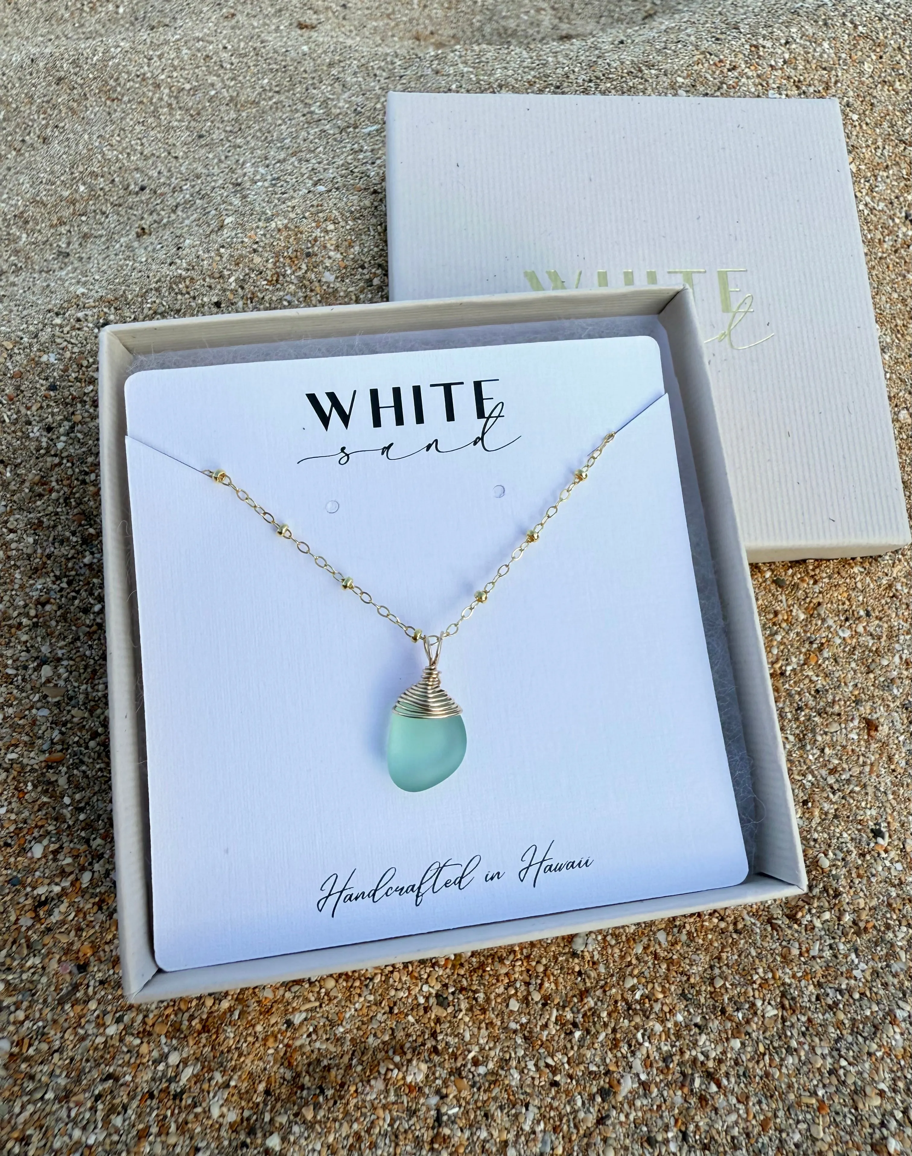 Wrapped Sea Glass Necklaces