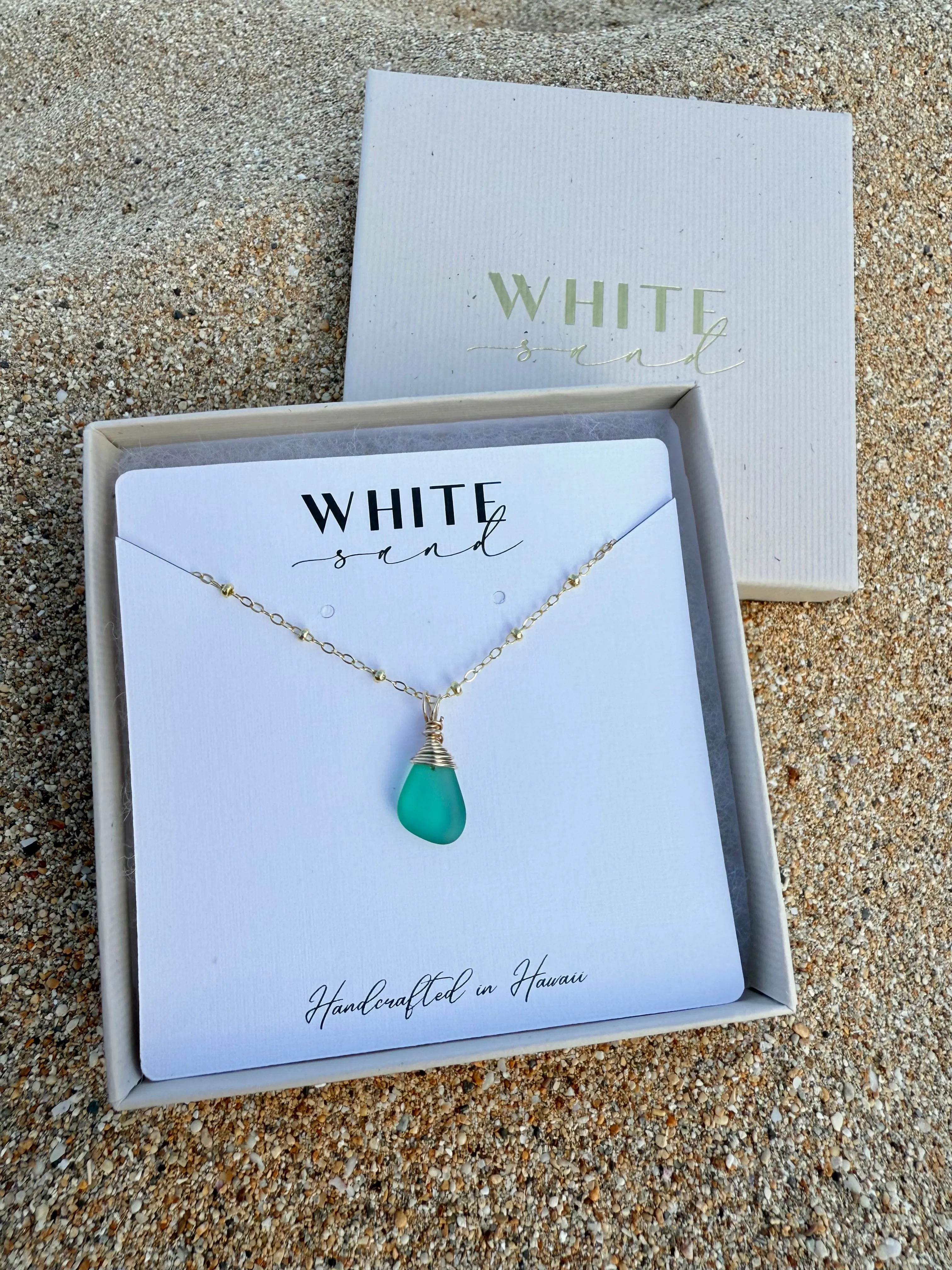 Wrapped Sea Glass Necklaces
