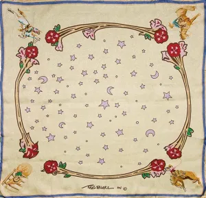 Wyoming Traders Ivory Rodeo Girls Silk Wild Rag