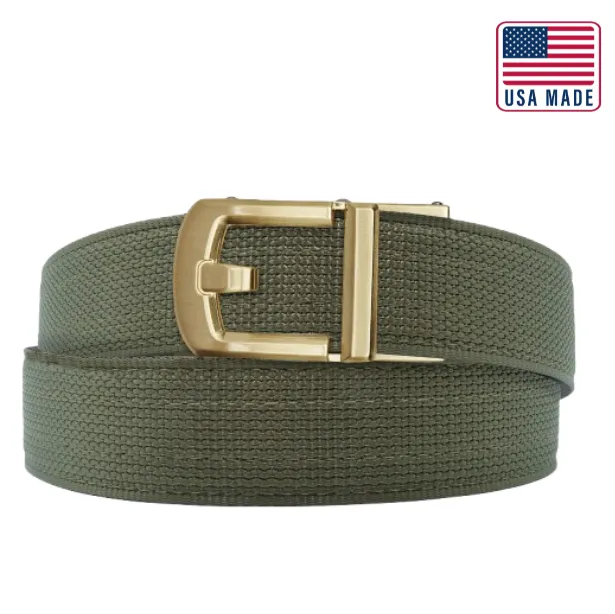 X SERIES BUCKLE  | USA MADE RANGER GREEN TACTICAL NYLON GUN BELT 1.5"