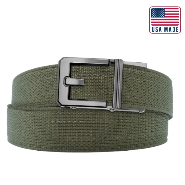 X SERIES BUCKLE  | USA MADE RANGER GREEN TACTICAL NYLON GUN BELT 1.5"