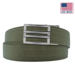 X SERIES BUCKLE  | USA MADE RANGER GREEN TACTICAL NYLON GUN BELT 1.5"
