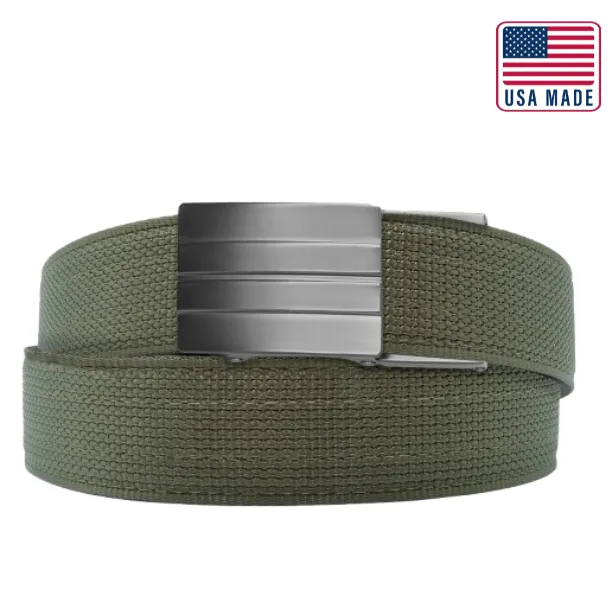 X SERIES BUCKLE  | USA MADE RANGER GREEN TACTICAL NYLON GUN BELT 1.5"