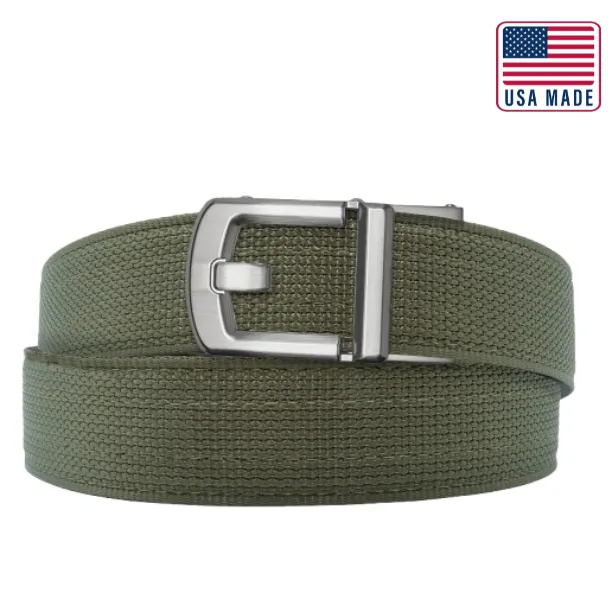 X SERIES BUCKLE  | USA MADE RANGER GREEN TACTICAL NYLON GUN BELT 1.5"