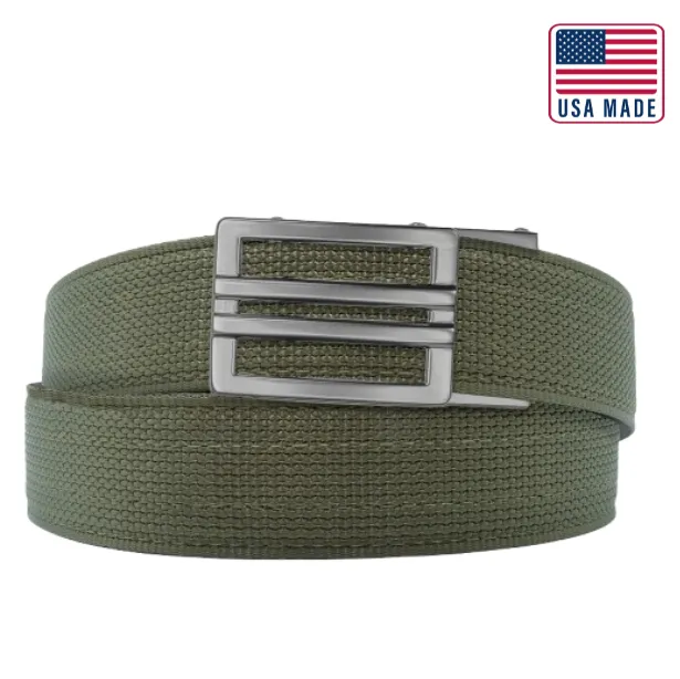 X SERIES BUCKLE  | USA MADE RANGER GREEN TACTICAL NYLON GUN BELT 1.5"