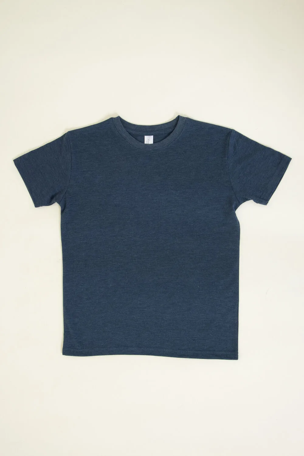 Youth Basic Crewneck T-Shirt for Boys in Indigo | 9003-INDIGO