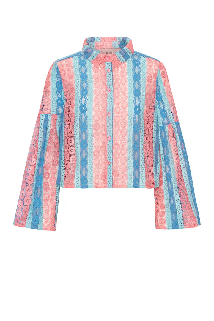 Yvonne Shirt - Pink and Blue