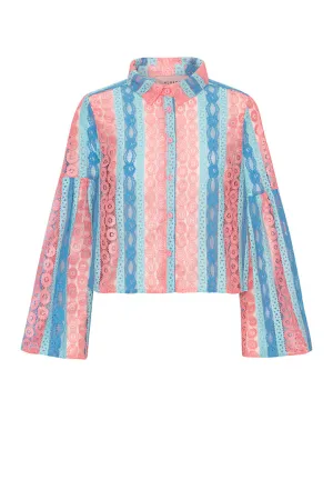 Yvonne Shirt - Pink and Blue