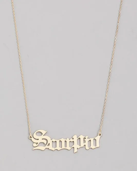 Zodiac Necklace